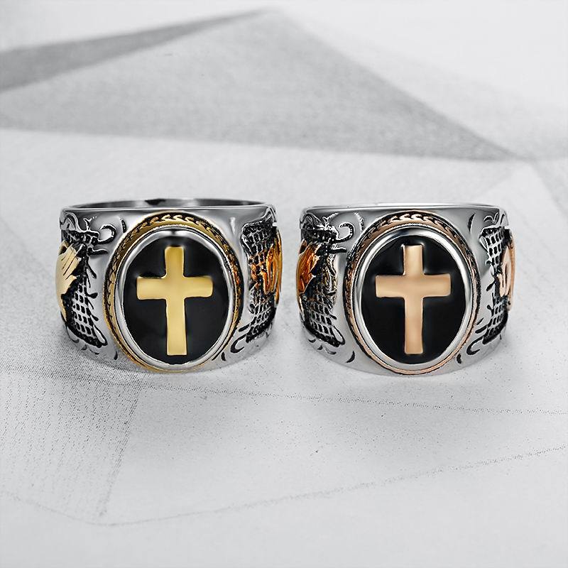 Anillos Cruzados De Acero De Titanio Para Hombre al por mayor